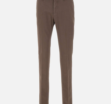 INCOTEX Pantaloni in popeline di cotone BROWN Uomo 