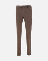 INCOTEX Pantaloni in popeline di cotone BROWN Uomo 