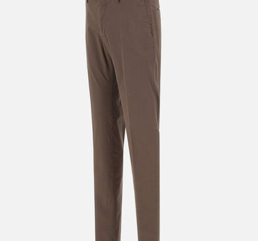 INCOTEX Pantaloni in popeline di cotone BROWN Uomo 