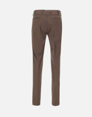 INCOTEX Pantaloni in popeline di cotone BROWN Uomo 
