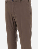 INCOTEX Pantaloni in popeline di cotone BROWN Uomo 