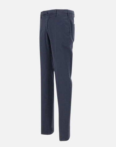 INCOTEX Pantaloni  in popeline di cotone BLUE Uomo 