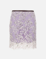 Gonna ricamata con strass BQ001 VIOLET JACQUES WEI 