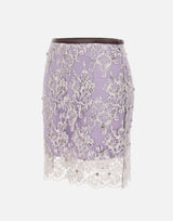 Gonna ricamata con strass BQ001 VIOLET JACQUES WEI 
