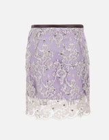 Gonna ricamata con strass BQ001 VIOLET JACQUES WEI 