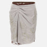 JACQUES WEI Gonna con ricami gioiello GREY Donna 