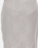 JACQUES WEI Gonna con ricami gioiello GREY Donna 