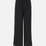 Pantaloni in raso con ricamo gioiello KZ006 BLACK JACQUES WEI 