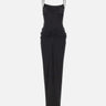 Abito lungo con drappeggi QZ011 BLACK JACQUES WEI 