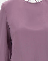 JACQUES WEI Blusa in raso con schiena scoperta PURPLE Donna 