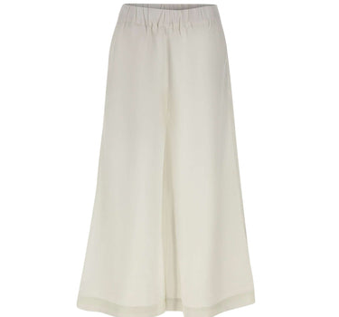 Pantaloni ampi in misto lino L3133 OFFWHITE JC SOPHIE 