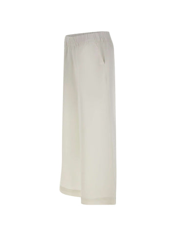 Pantaloni ampi in misto lino L3133 OFFWHITE JC SOPHIE 