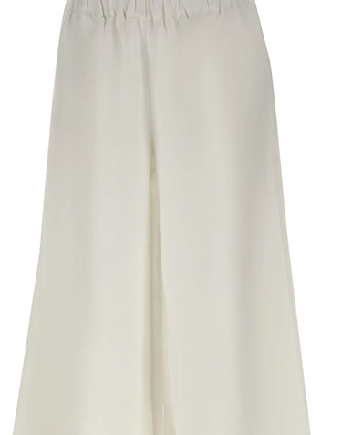 Pantaloni ampi in misto lino L3133 OFFWHITE JC SOPHIE 