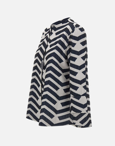 Giacca casual con fantasia geometrica 261097 4252 JOSEPH RIBKOFF 