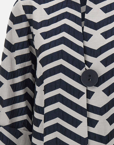 Giacca casual con fantasia geometrica 261097 4252 JOSEPH RIBKOFF 