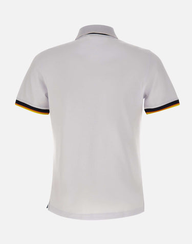 K-WAY Polo "Vincent" WHITE Uomo 