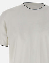 KANGRA Maglia in viscosa e cotone WHITE Uomo 