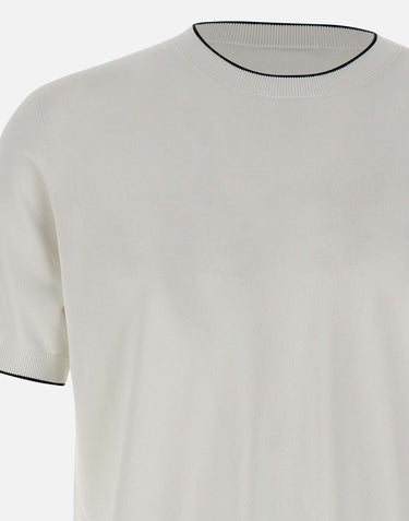 KANGRA Maglia in viscosa e cotone WHITE Uomo 