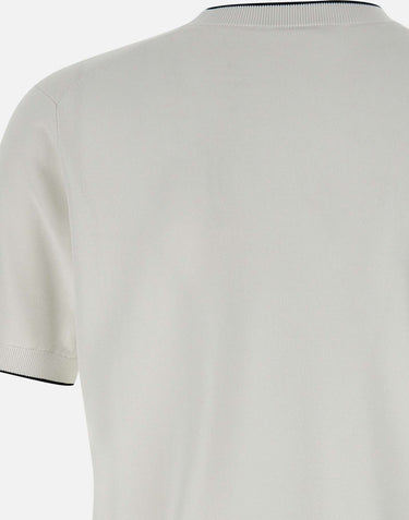 KANGRA Maglia in viscosa e cotone WHITE Uomo 