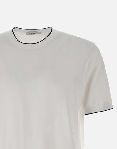 T-shirt in cotone e viscosa 100021 001 KANGRA 