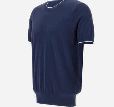 KANGRA T-shirt in cotone e viscosa BLUE Uomo 