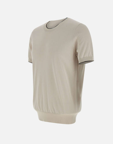 KANGRA T-shirt in cotone e viscosa BEIGE Uomo 