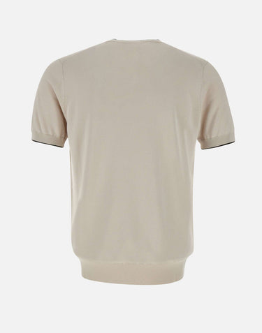 KANGRA T-shirt in cotone e viscosa BEIGE Uomo 