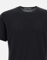KANGRA T-shirt in seta e cotone BLACK Uomo 