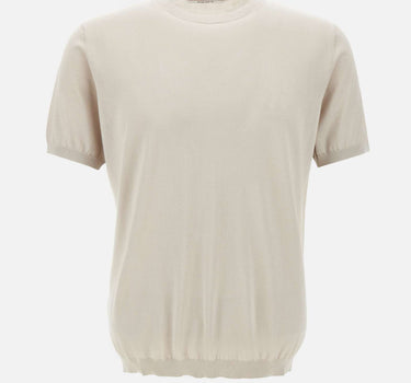 KANGRA T-shirt in seta e cotone BEIGE Uomo 