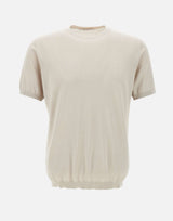 KANGRA T-shirt in seta e cotone BEIGE Uomo 