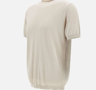 KANGRA T-shirt in seta e cotone BEIGE Uomo 