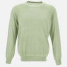 KANGRA Maglia  in filato di seta e cashmere GREEN Uomo 