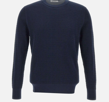 KANGRA Maglia in maglia di cotone BLUE Uomo 