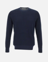 KANGRA Maglia in maglia di cotone BLUE Uomo 