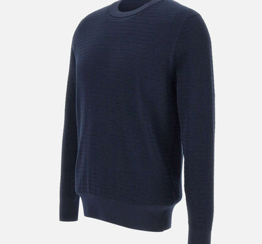 KANGRA Maglia in maglia di cotone BLUE Uomo 