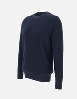 KANGRA Maglia in maglia di cotone BLUE Uomo 
