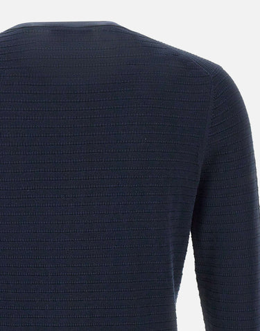 KANGRA Maglia in maglia di cotone BLUE Uomo 