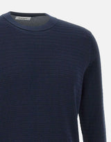 KANGRA Maglia in maglia di cotone BLUE Uomo 