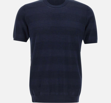 KANGRA T-shirt in cotone filato extrafine BLUE Uomo 
