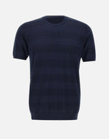 KANGRA T-shirt in cotone filato extrafine BLUE Uomo 