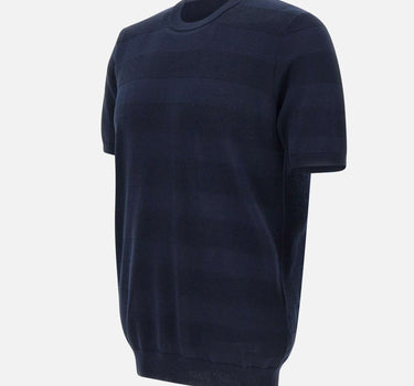 KANGRA T-shirt in cotone filato extrafine BLUE Uomo 