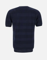 KANGRA T-shirt in cotone filato extrafine BLUE Uomo 