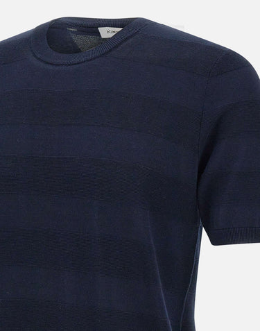 KANGRA T-shirt in cotone filato extrafine BLUE Uomo 