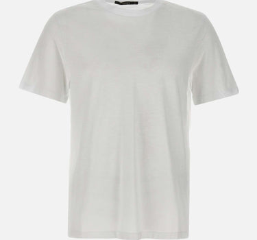 KANGRA T-shirt in cotone fiammato WHITE Uomo 