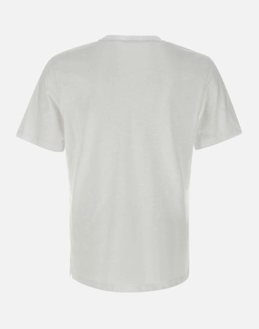 KANGRA T-shirt in cotone fiammato WHITE Uomo 