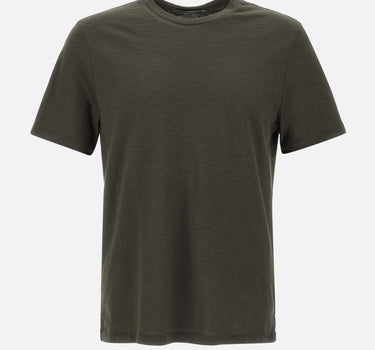KANGRA T-shirt in cotone fiammato BROWN Uomo 
