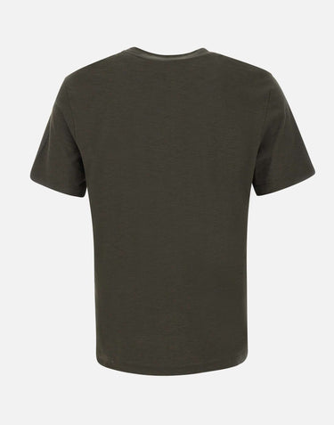 KANGRA T-shirt in cotone fiammato BROWN Uomo 
