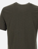 KANGRA T-shirt in cotone fiammato BROWN Uomo 