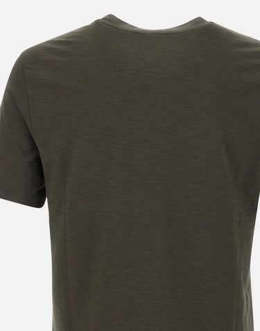 KANGRA T-shirt in cotone fiammato BROWN Uomo 
