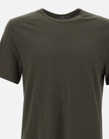 KANGRA T-shirt in cotone fiammato BROWN Uomo 